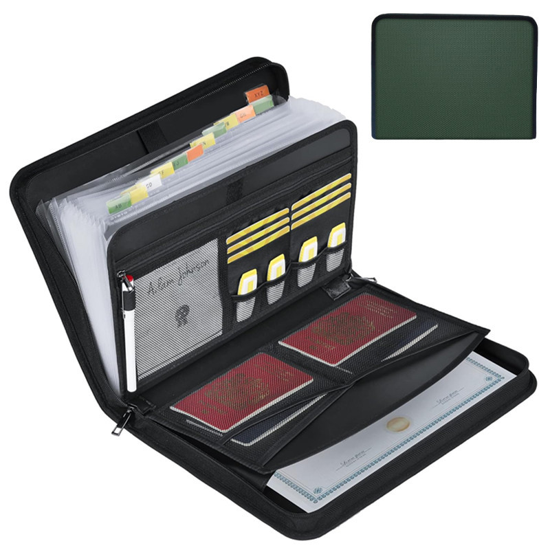 Expandable Accordion File Folder 13 Pockets - Cartella espandibile resistente al calore con