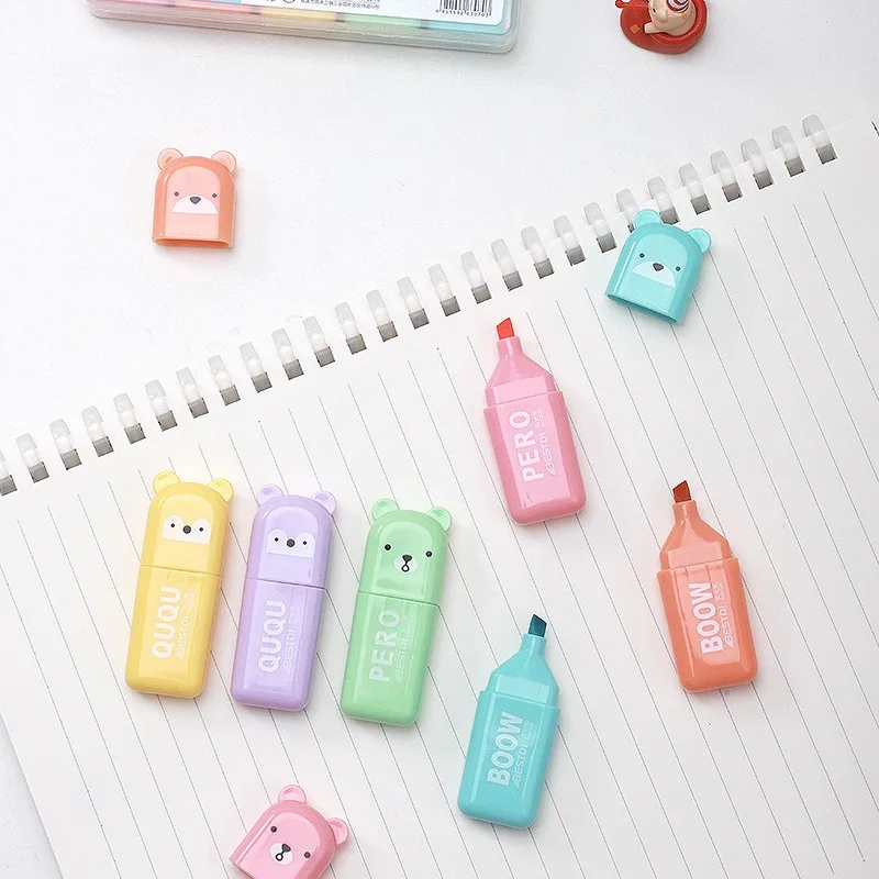 Set di evidenziatori a forma d - Pastel Highlighter Set Double Ended recensione e prezzo