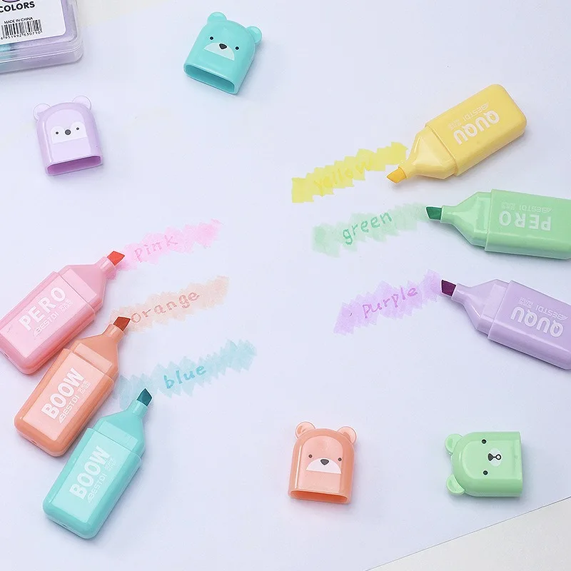 Set di evidenziatori a forma d - Pastel Highlighter Set Double Ended recensione e prezzo